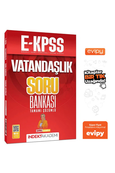 İndeks Akademi 2026 EKPSS Vatandaşlık Soru Bankası Çözümlü - Şahnaz Eseroğlu ...