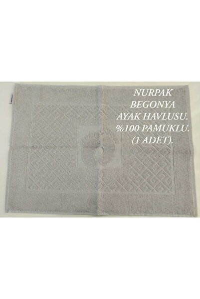 Üstünel Tekstil Cotton Foot Towel Begonya. 100% Cotton Foot Patterned Foot Towel