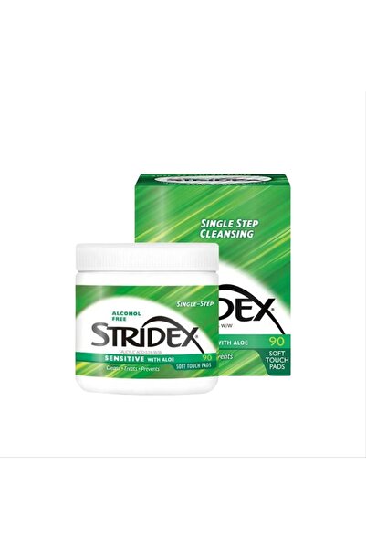 Stridex مناديل العناية اليومية لعلاج حب الشباب مع الصبار - للبشرة الحساسة - 5...