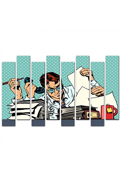Generic Pop Art Wall Panel - Busy - 1560 - Divided into eight pieces