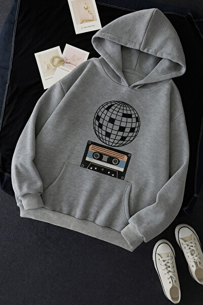 mercoledi Șapcă unisex supradimensionată cu imprimare cu casetă cu bile de di...