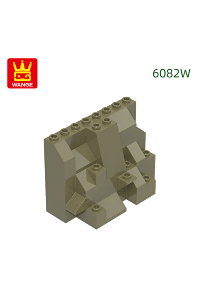 Choice5 حوالي 161 قطعة، لون بني داكن، 8 قطع/مجموعة، 6082W، أحجار بناء جانبية ...