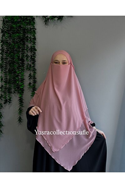 Yüsra Collection Tesettür Sufle Şifon Uzun Boy