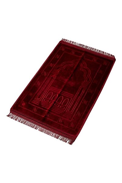 Home Box سجادة صلاة راشيل منقوشة - 80×120 سم - أحمر