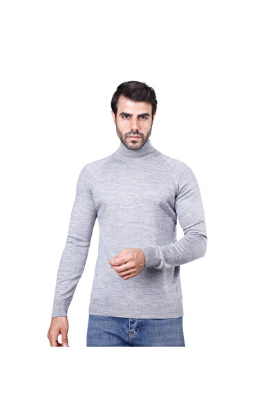 COUP سترة رجالية كاجوال بأكمام طويلة - رمادي