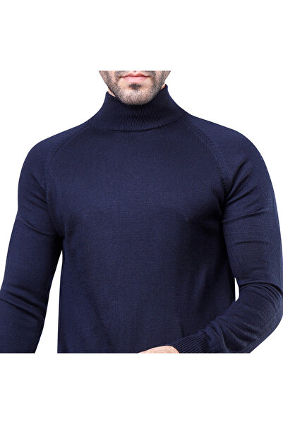 COUP Men Casual Sweater With Long Sleeves - Navy