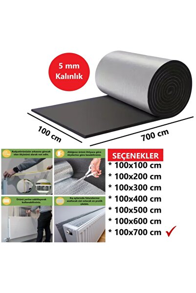 Next Craft Petek Arkası Isı Yalıtım Levhası 5 mm Kalınlık 100x700 cm Kalorife...