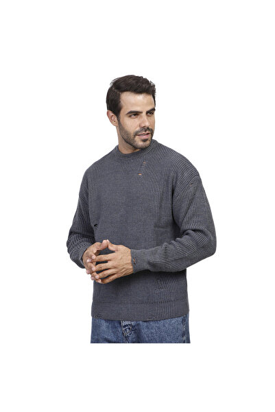 COUP Men Casual Sweater With Long Sleeves - Indigo