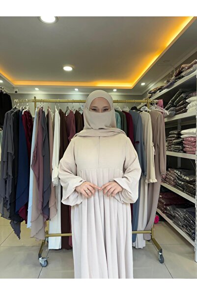 Yüsra Collection Σετ Φόρεμα και Σουφλέ Τεσεττουρ Αυρομπίν