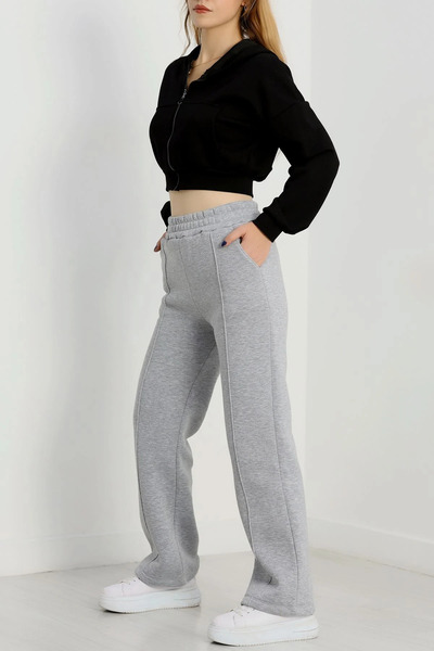 Rouge 3 iplik çımalı palazzo eşofman altı