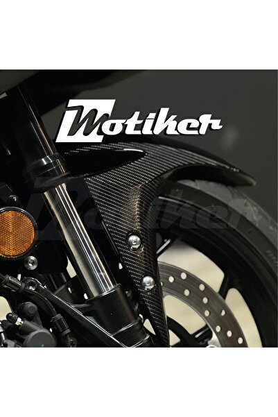 Motiker Yamaha YZF-R25 2019-2025 Model Ön Çamurluk Parlak Karbon Kaplama Stic...