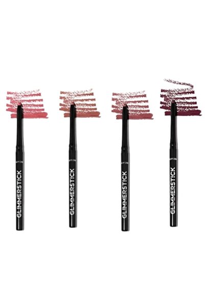 AVON Set 4 Glimmerstick Lip Liner Pencils, Avon, Brown Shades, 1.4 g