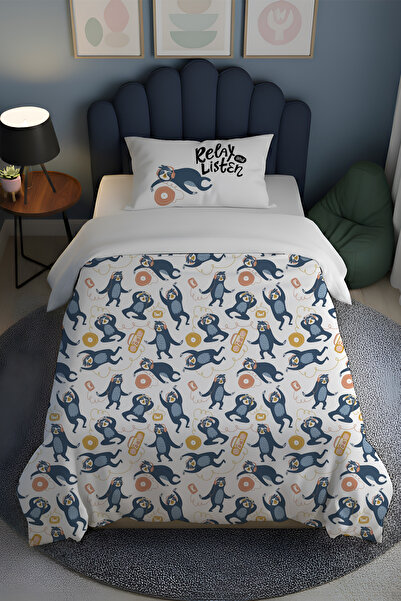 Little Hippo طقم غطاء لحاف فردي 100% قطن