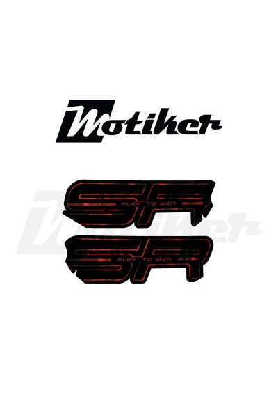 Motiker CFMOTO 250SR Yan Grenaj Sticker SR Play To Win Sticker Etiket Modeli