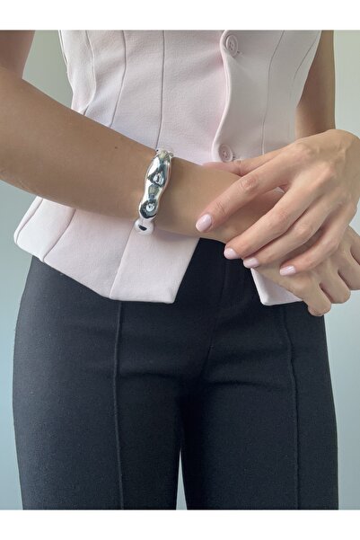 Ressia Thick Wavy Twist Cuff Bracelet