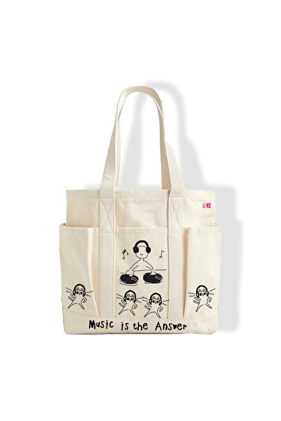 mononoke υφασμάτινη τσάντα με θέμα τη μουσική