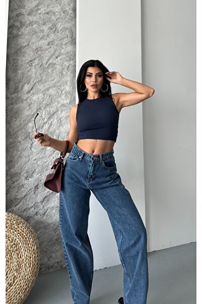 SHİROSA palazzo denim pantolon