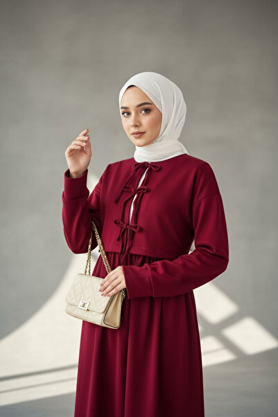 ENDAMIM Front-Tied Skirt Suit Cotton Lycra Soft Seasonal Fabric