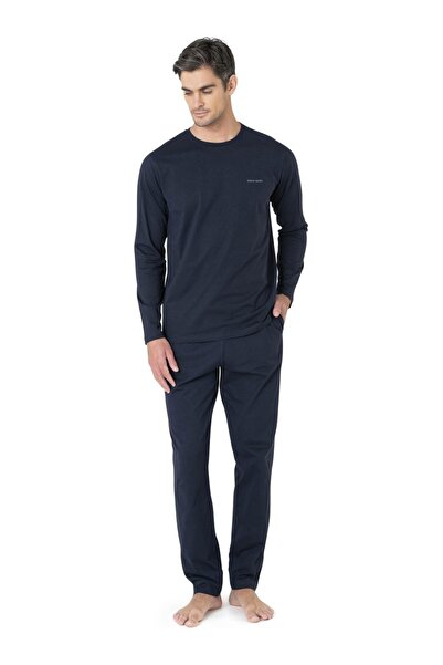 Pierre Cardin Смугастий халат з піжамою з трикотажу, комплект з 3 предметів, 5630