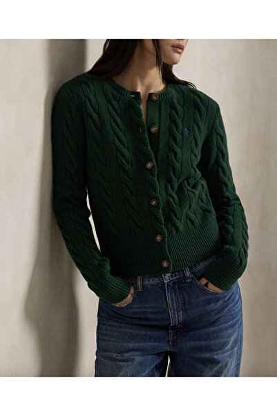 Polo Ralph Lauren Cable-Knit Wool-Cashmere Cardigan