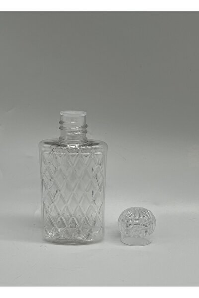MayaArtDesign (45 ADET) Mika Plastik Cep Boy Boş Kolonya Şişesi 50ml (Tıpa+Kapak)