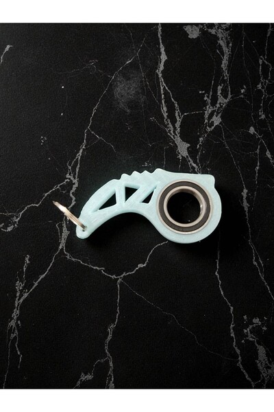 ALFA3D V2-6804-2Rs Is in Power! 3D Premium Neon Blue Color Keyrambit Keychain