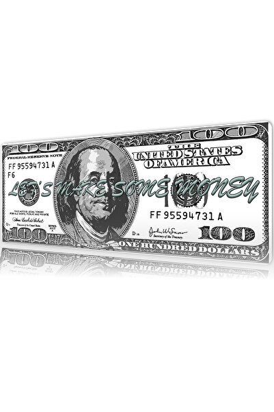 urzuva Let's Make Some Money Gaming Oyuncu Mouse Pad 80x30 cm 3mm Mousepad