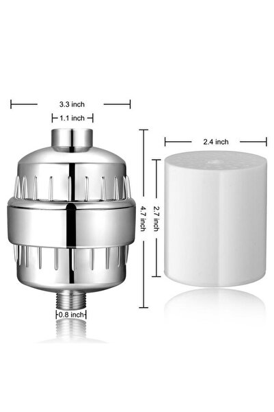 Hope فلتر دش من 15 مرحلة - إزالة الكلور والمعادن الثقيلة وشوائب المياه العسيرة