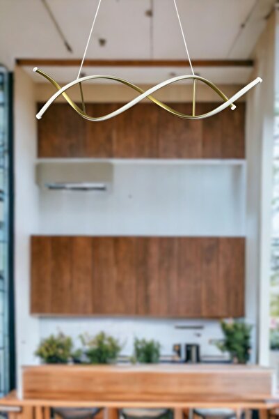 Luzarana Lumora Modern Tasarım Eskitme Renk Beyaz Ledli Cafe - Mutfak - Salon...