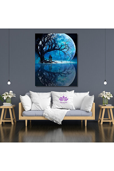 LİLYHOBBYLAND Sayılarla Boyama Hobi Seti Renkli Baskılı Kasnağa Gerili 80x100...