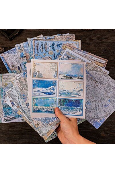 İthal E6-16 sayfa Arktika scrapbook kâğıt 28