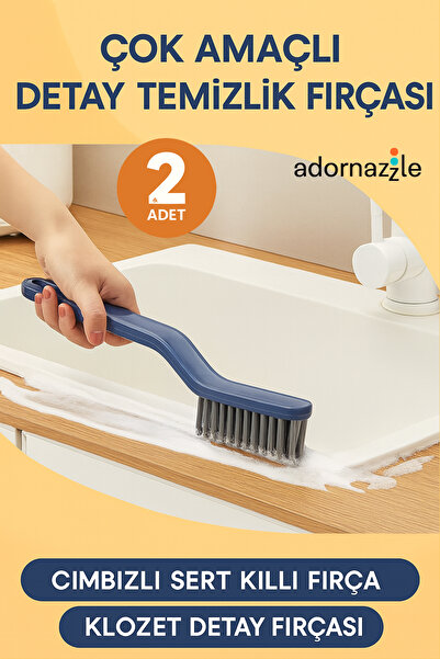 adornazzle Multi-Functional Cleaning Brush, Bathroom, Balcony Brush, Brush for Cleaning between Tiles