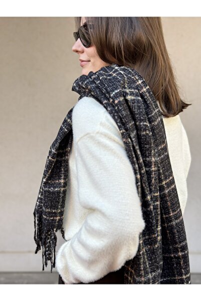 novon Regalia Studio Exclusive Cashmere Touch Cashmere Textured Special Design Women's Scarf / Shawl (200 X 70 cm)