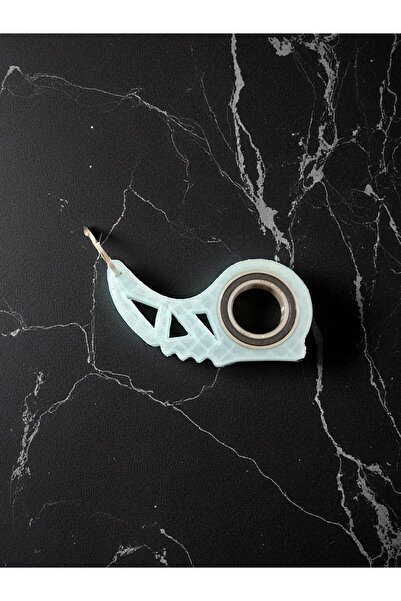 ALFA3D V2-6804-2Rs Is in Power! 3D Premium Neon Blue Color Keyrambit Keychain