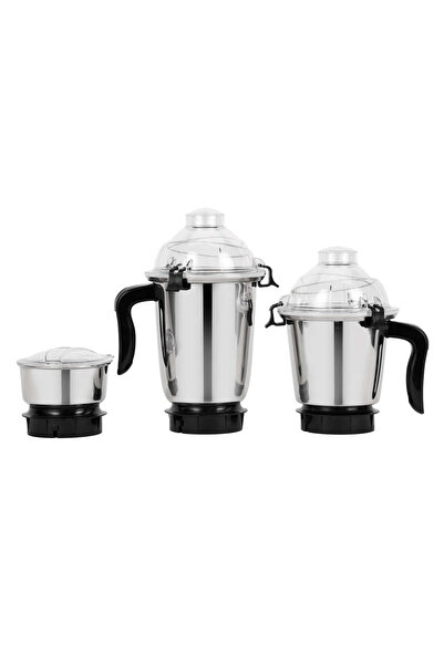 Geepas 3-in-1 Mixer Grinder- GSB 44067/ 750 W Powerful Motor with Stainless Steel Jars and Blades, U