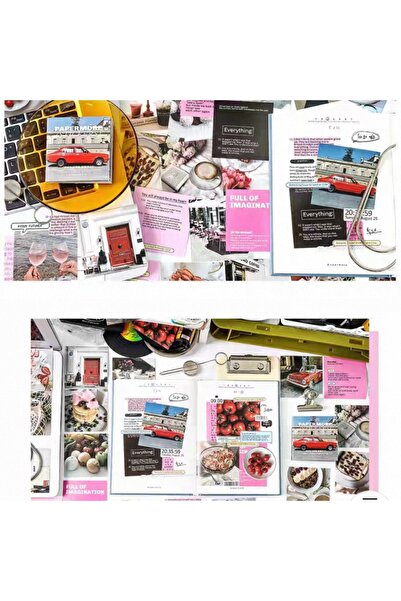 İthal W1-50 pagini carte cu mini autocolante peisaj - Culoare: Albastru