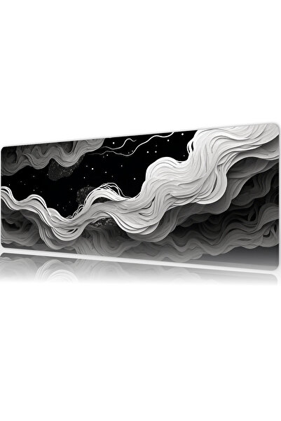 urzuva Lunar Waves 70X30 3MM Kalınlık Premium Gaming oyuncu mousepad, Anti Sl...