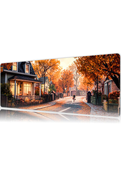 urzuva Golden Hour Street 70X30 3MM Kalınlık Premium Gaming oyuncu mousepad, ...