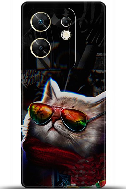 Noprin حافظة Infinix Zero 30 4G مطبوعة بدقة عالية - زوج من العيون 5885