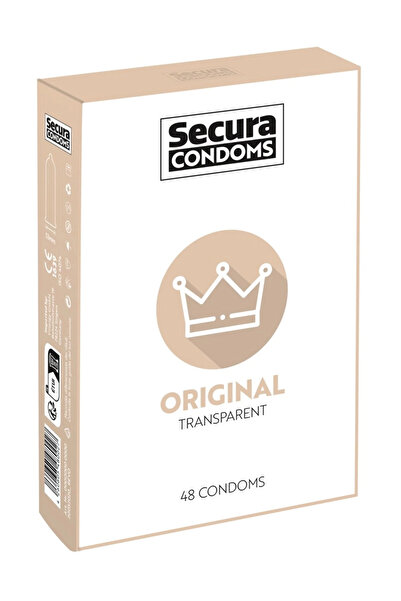 Other Secura Original - Prezervative clasice cu înveliș umed, cutie 48 buc.