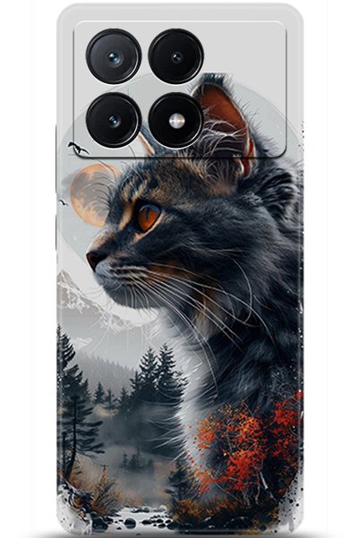 Noprin حافظة Xiaomi Poco X6 Pro مطبوعة بدقة عالية - زوج من العيون 5319