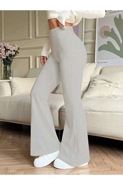 buğrahayalin Women's high-waisted flare leg leggings