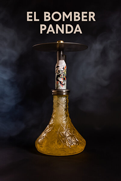 perfectmegastore EL BOMBER PANDA – 304L Çelik Büyük Boy Nargile Takımı 46 cm ...