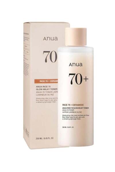ANU تونر رايس 70 جلو ميلكي للبشرة الزجاجية وتفتيحها