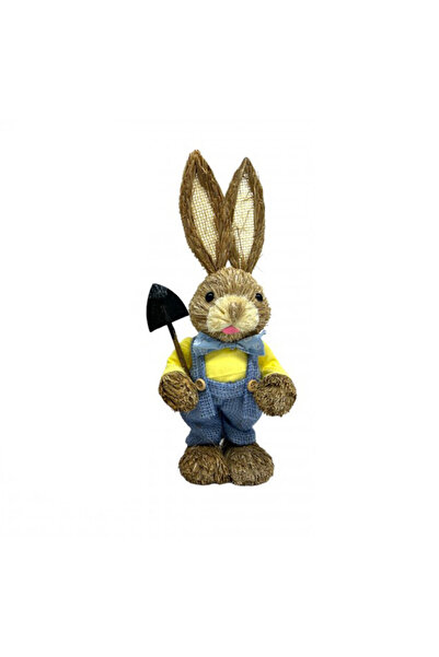 velve Straw decorative figurine, Yvan the Bunny, with bow tie and spatula, 30...