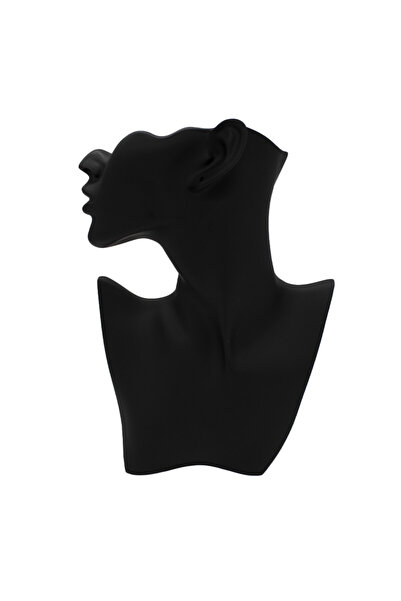 velve Suport in forma de bust pentru accesorii, Negru, Negru