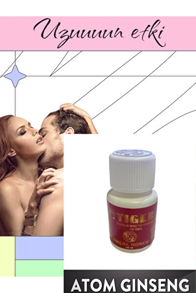 ABU ŞİFA BİTKİSEL & KOZMETİK ÜRÜNLER Tiger Vip Atom Ginseng Çakşır Otlu Kapsül 1 Kutu 30 Adet Etkili