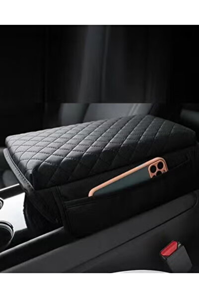 Fstyle Diamond Design Car Armrest Cover with Cell Phone Pocket