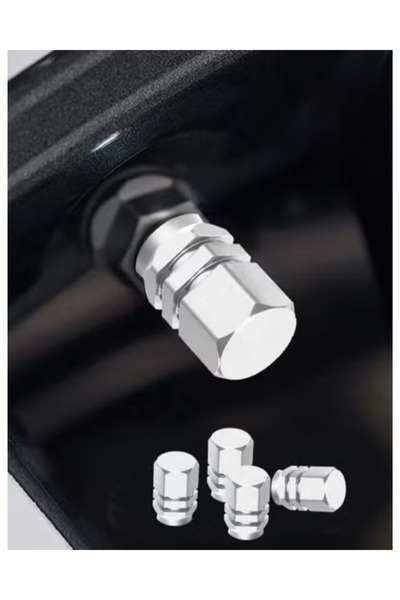 Fstyle 4-Piece Tight-Twist Tire Cover Set, Silver