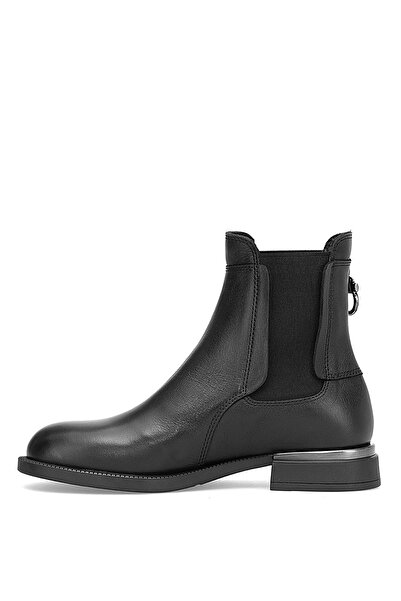 Mammamia D25Kb-8325 Women's Genuine Leather Chelsea Boots Black